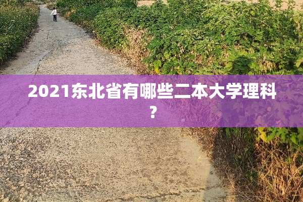 2021东北省有哪些二本大学理科？