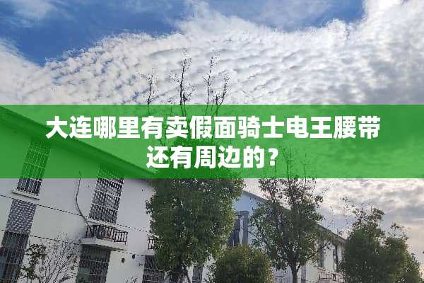 大连哪里有卖假面骑士电王腰带还有周边的？