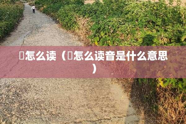 鈂怎么读（鈂怎么读音是什么意思）