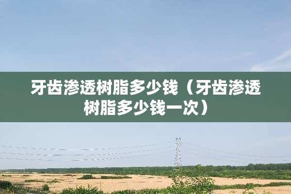 牙齿渗透树脂多少钱（牙齿渗透树脂多少钱一次）