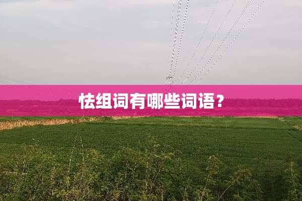 怯组词有哪些词语？