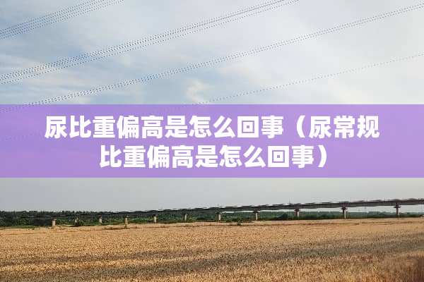 尿比重偏高是怎么回事（尿常规比重偏高是怎么回事）