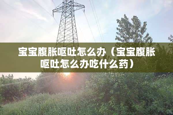 宝宝腹胀呕吐怎么办（宝宝腹胀呕吐怎么办吃什么药）