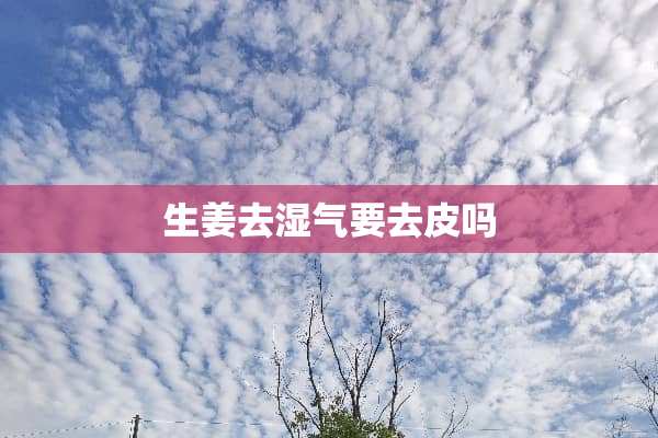 生姜去湿气要去皮吗