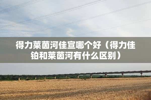 得力莱茵河佳宣哪个好（得力佳铂和莱茵河有什么区别）