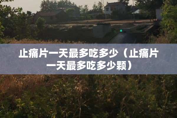 止痛片一天最多吃多少（止痛片一天最多吃多少颗）