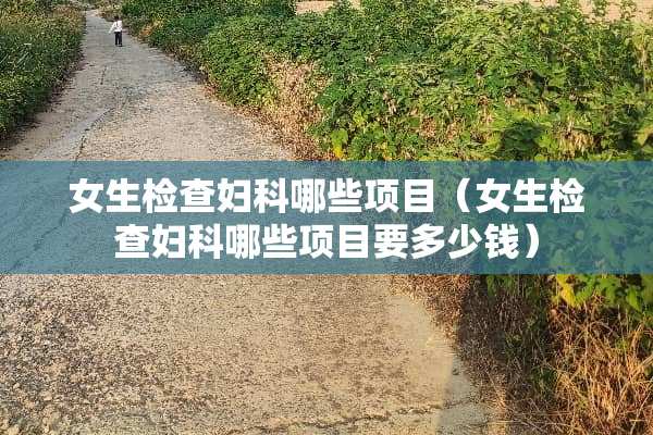 女生检查妇科哪些项目（女生检查妇科哪些项目要多少钱）