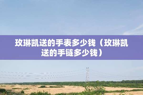 玫琳凯送的手表多少钱（玫琳凯送的手链多少钱）