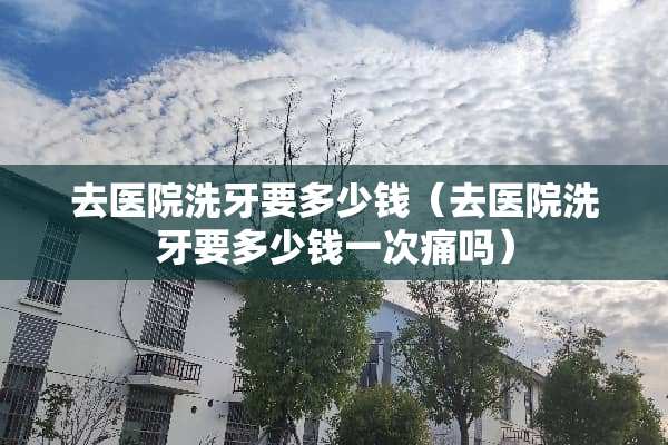 去医院洗牙要多少钱（去医院洗牙要多少钱一次痛吗）