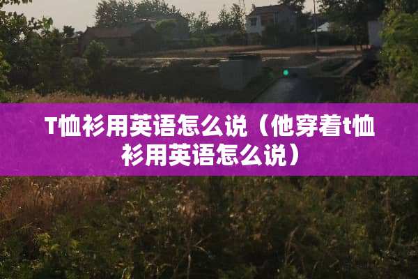 T恤衫用英语怎么说（他穿着t恤衫用英语怎么说）