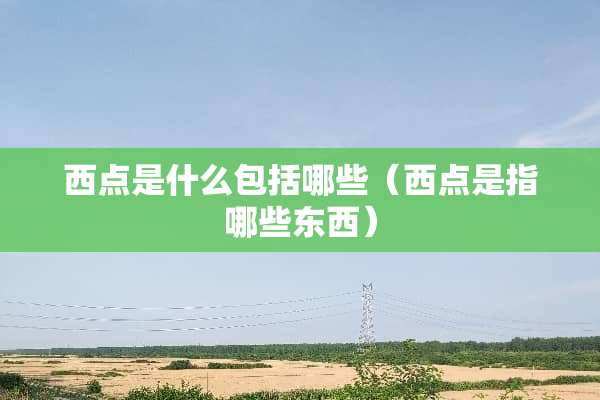 西点是什么包括哪些（西点是指哪些东西）