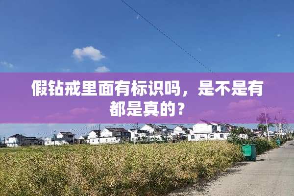 假钻戒里面有标识吗，是不是有都是真的？