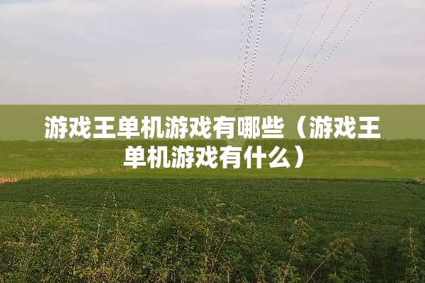 游戏王单机游戏有哪些（游戏王单机游戏有什么）