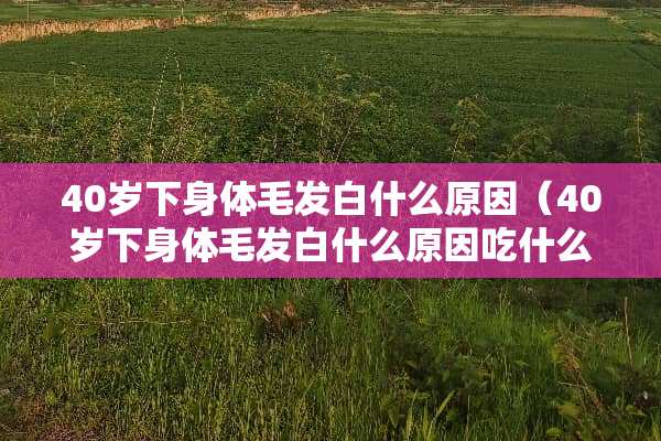 40岁下身体毛发白什么原因（40岁下身体毛发白什么原因吃什么）