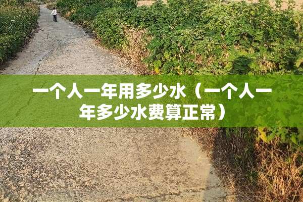 一个人一年用多少水（一个人一年多少水费算正常）