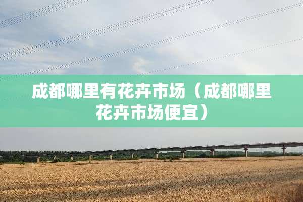成都哪里有花卉市场（成都哪里花卉市场便宜）
