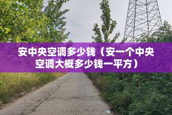 安**空调多少钱（安一个**空调大概多少钱一平方）