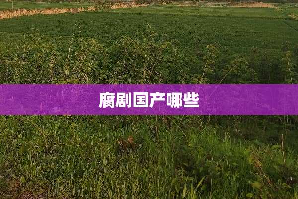 腐剧国产哪些