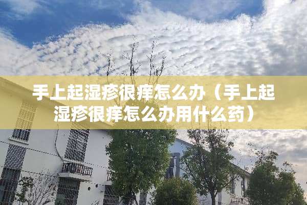 手上起湿疹很痒怎么办（手上起湿疹很痒怎么办用什么药）