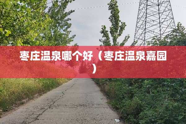 枣庄温泉哪个好（枣庄温泉嘉园）