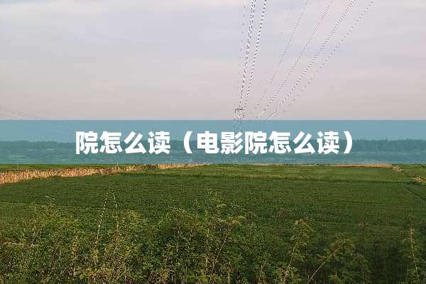 院怎么读（电影院怎么读）