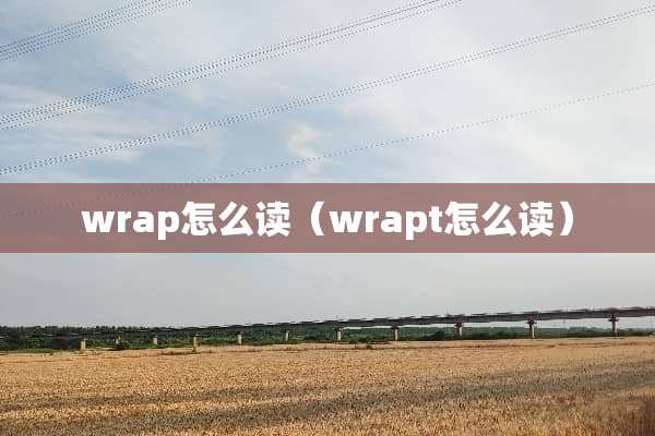 wrap怎么读（wrapt怎么读）