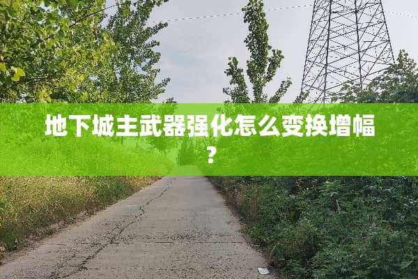 **城主**强化怎么变换增幅？
