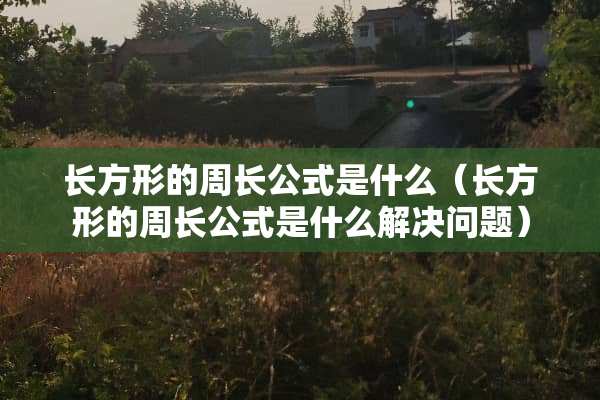 长方形的周长公式是什么（长方形的周长公式是什么解决问题）