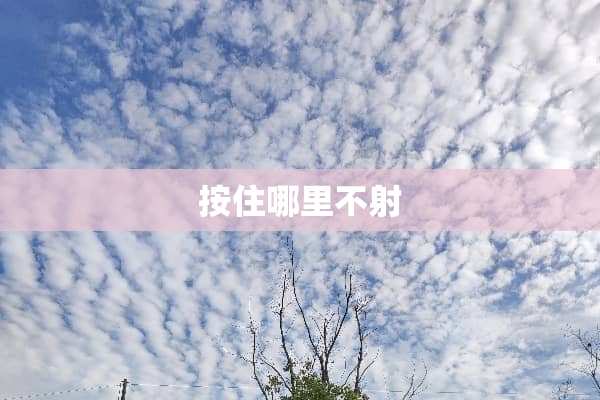 按住哪里不射