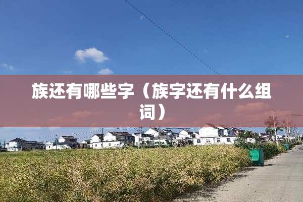 族还有哪些字（族字还有什么组词）