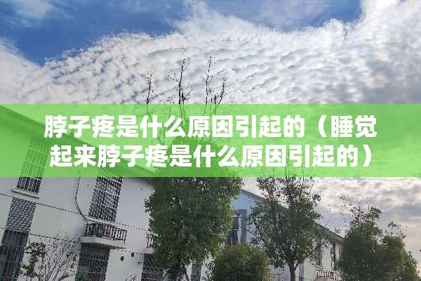 脖子疼是什么原因引起的（睡觉起来脖子疼是什么原因引起的）