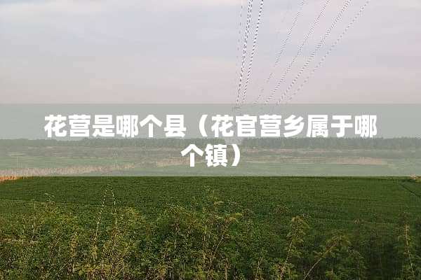 花营是哪个县（花官营乡属于哪个镇）