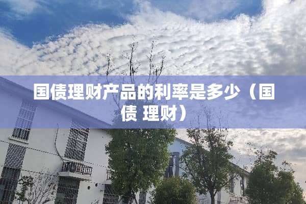 国债理财产品的利率是多少（国债 理财）
