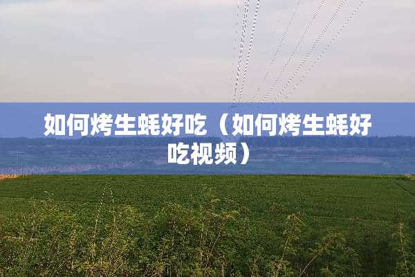 如何烤生蚝好吃（如何烤生蚝好吃视频）