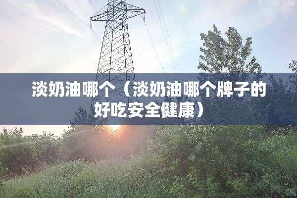 淡奶油哪个（淡奶油哪个牌子的好吃安全健康）