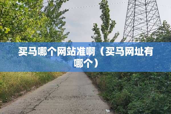 买马哪个网站准啊（买马网址有哪个）