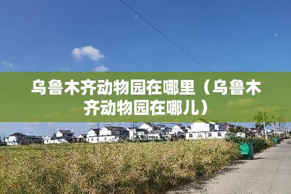 乌鲁木齐动物园在哪里（乌鲁木齐动物园在哪儿）