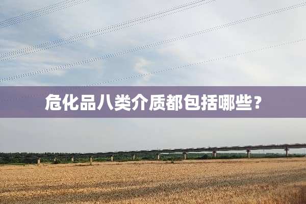 危化品八类介质都包括哪些？