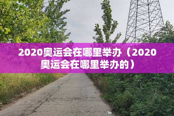 2020奥运会在哪里举办（2020奥运会在哪里举办的）