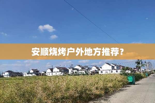 安顺烧烤户外地方推荐？