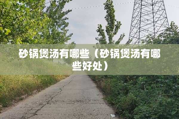 砂锅煲汤有哪些（砂锅煲汤有哪些好处）