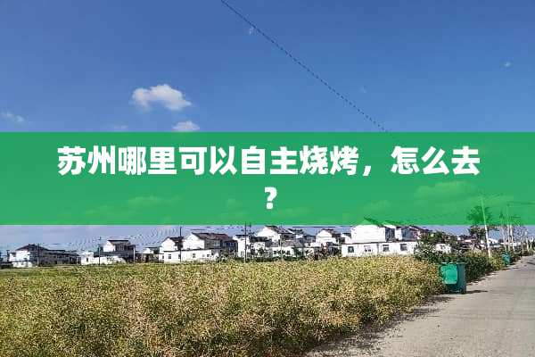 苏州哪里可以自主烧烤，怎么去？