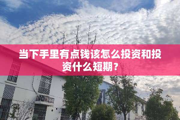 当下手里有点钱该怎么投资和投资什么短期？