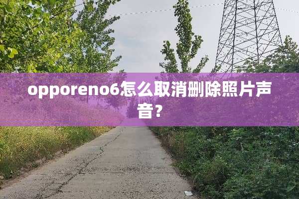 opporeno6怎么取消删除照片声音？