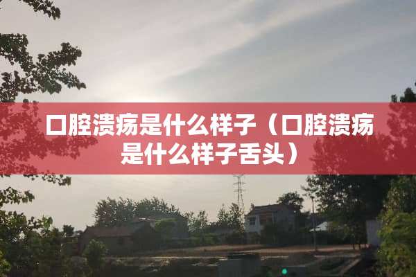 口腔溃疡是什么样子（口腔溃疡是什么样子舌头）