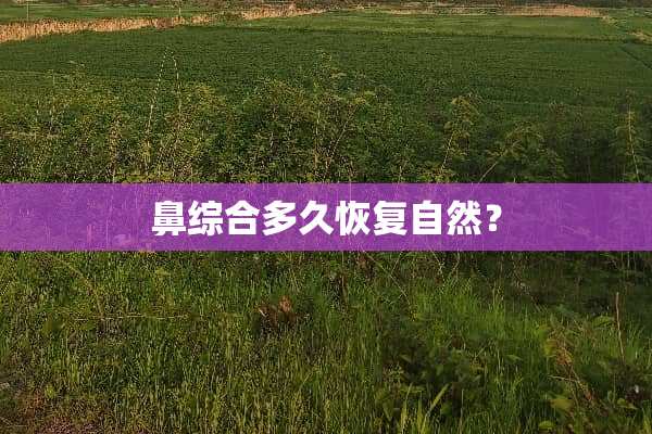 鼻综合多久恢复自然？