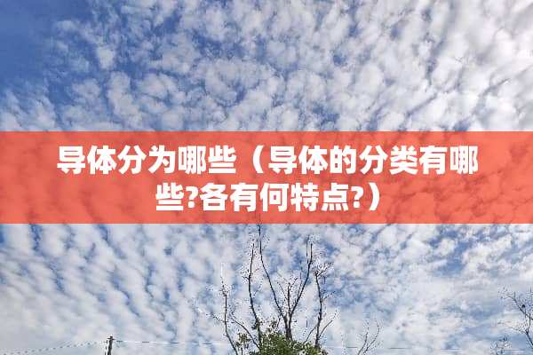 导体分为哪些（导体的分类有哪些?各有何特点?）