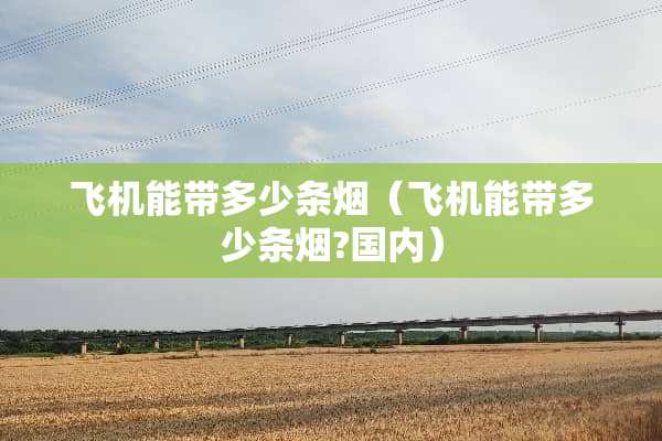 飞机能带多少条烟（飞机能带多少条烟?国内）