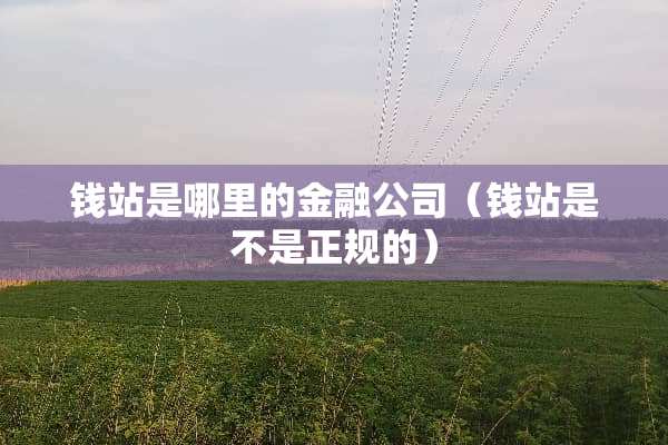 钱站是哪里的金融公司（钱站是不是正规的）