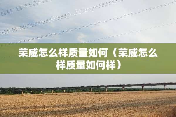 荣威怎么样质量如何（荣威怎么样质量如何样）